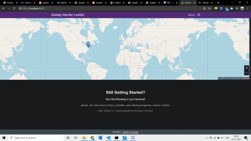 following a tutorial – screenshot 1