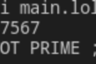 Prime number checker in LOLCODE | Devpost