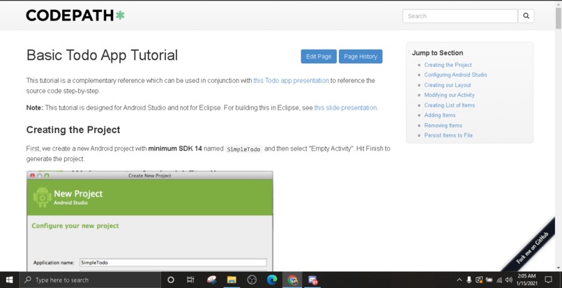 Folowing tutorials to make something new  – screenshot 1
