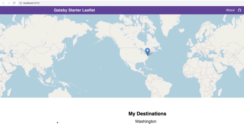 Following Travel Bucket List tutorial – screenshot 1