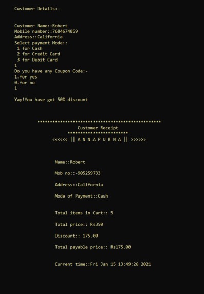 Restaurant bill Management System – screenshot 6
