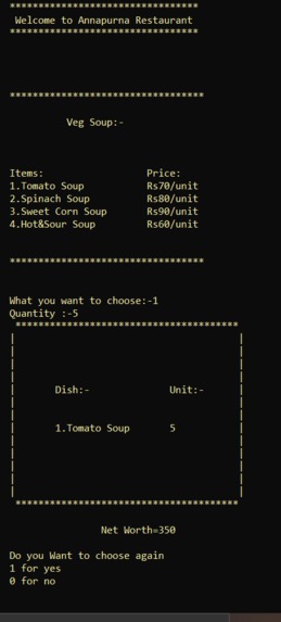 Restaurant bill Management System – screenshot 5
