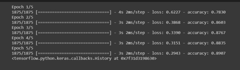 Fashion MNIST Data – screenshot 1