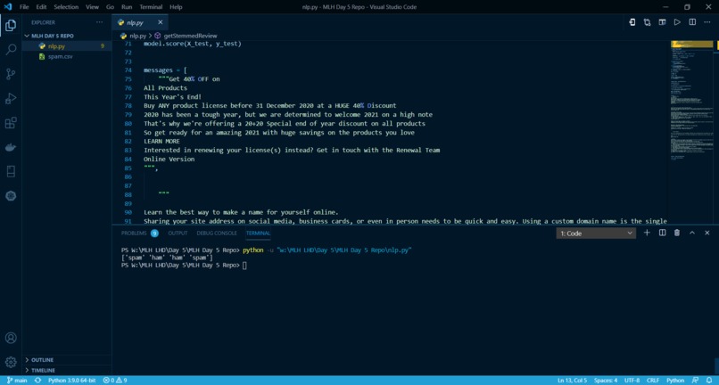 Natural Language Processing Model Python – screenshot 1