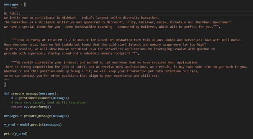 Email Spam/Ham Checker – screenshot 3