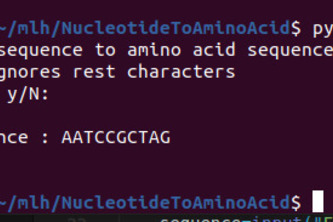 Nucleotide-To-AminoAcids