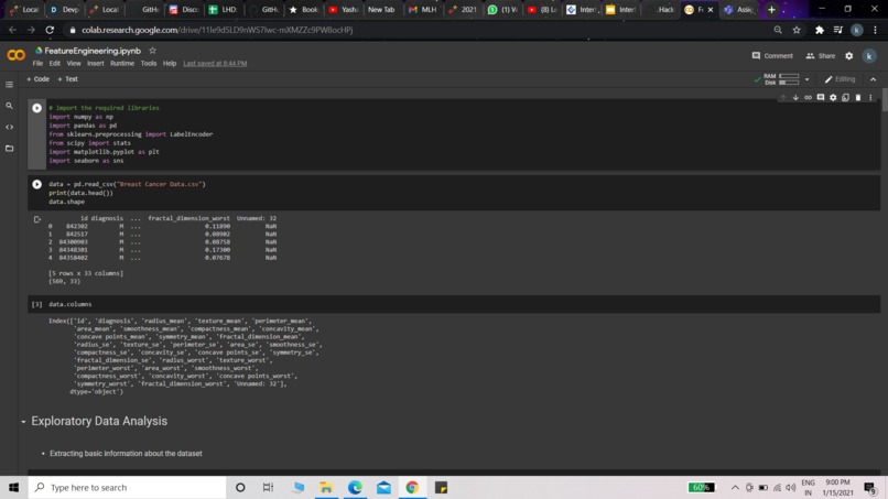 Data set Analysis | Devpost
