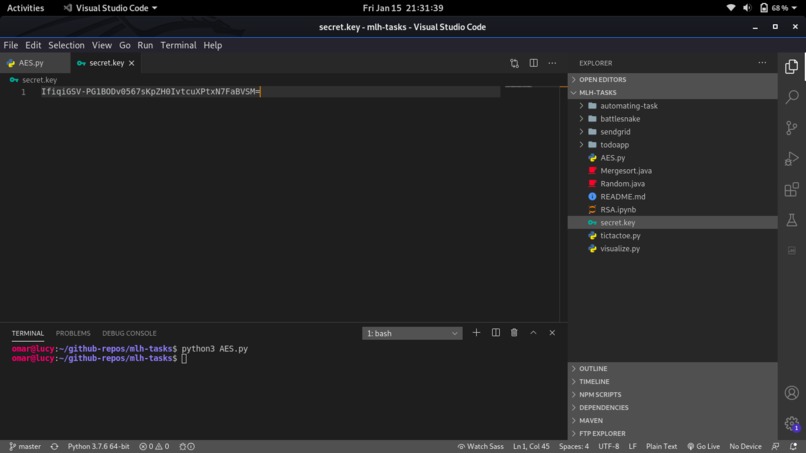 AES Encryption – screenshot 1