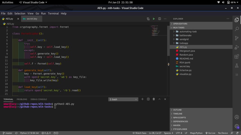 AES Encryption – screenshot 2