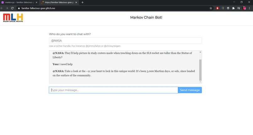 Create a Chat Bot – screenshot 1