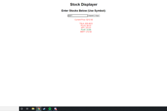 Stock Displayer