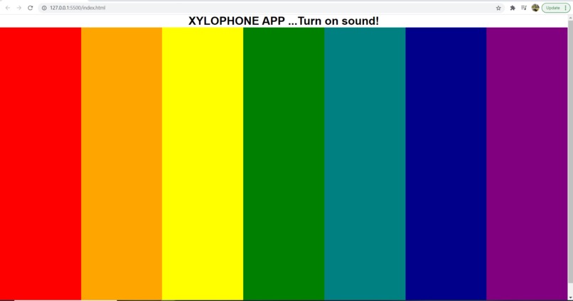 Xylophone WebApp – screenshot 1