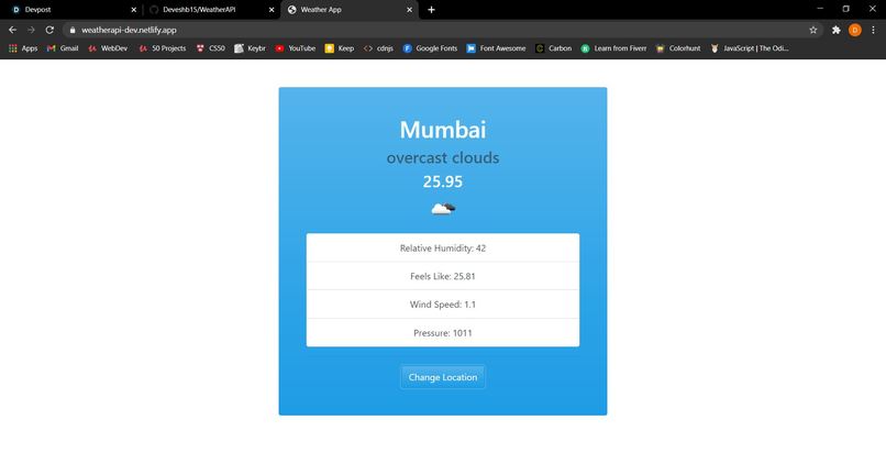 Weather Forecast – screenshot 1