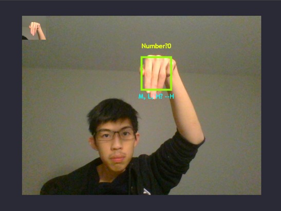 ASL sign recognizer with computer vision – screenshot 1
