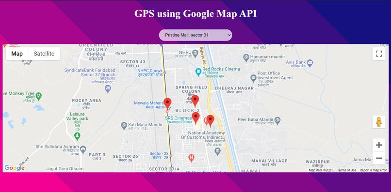 Google Javascript API – screenshot 2
