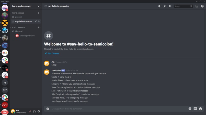 Discord Bot – screenshot 1