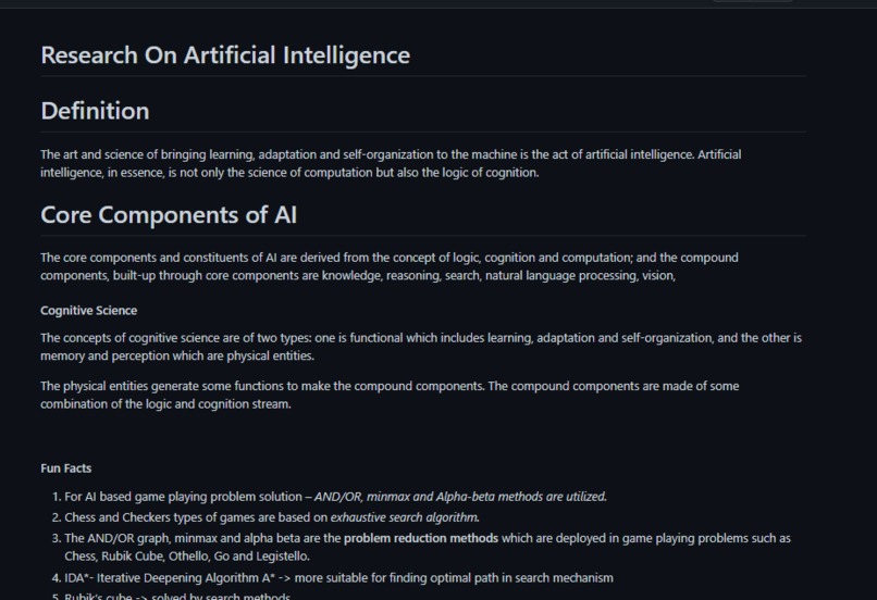 Research on Artificial Intelligence – screenshot 1