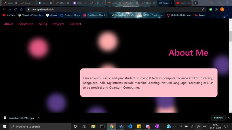 My-portfolio – screenshot 1