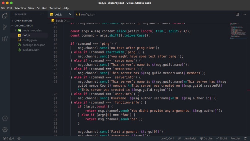 Discord Bot  | discord.js – screenshot 3