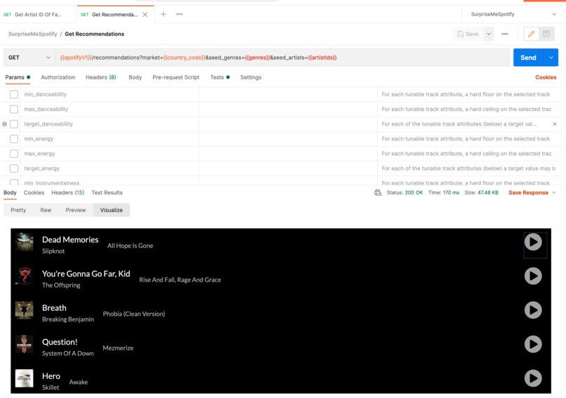 SurpriceMeSpotify – screenshot 1