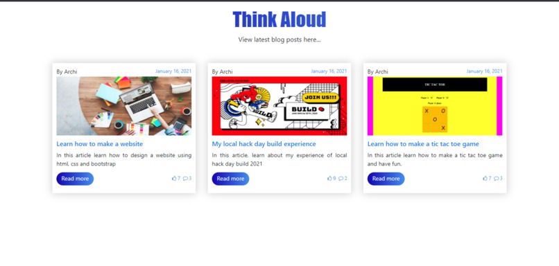 Blog – screenshot 1