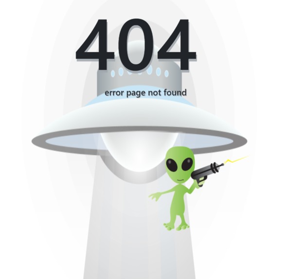 404 error page using bootsrap studio – screenshot 1