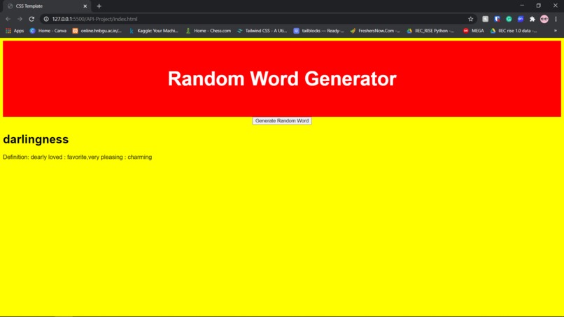 Random word Generator – screenshot 1