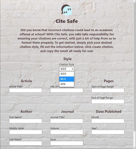 Cite Safe – screenshot 1