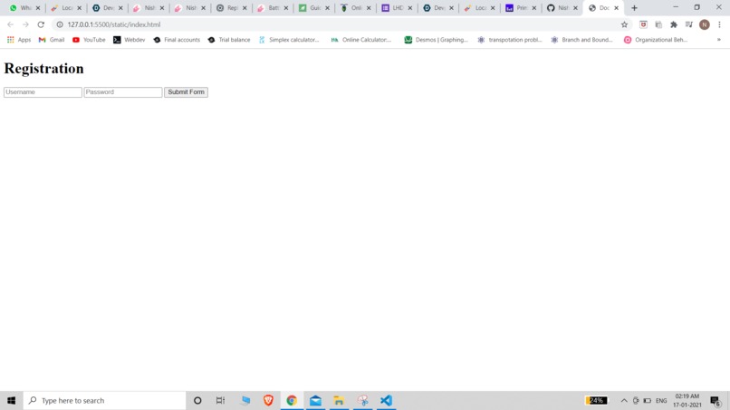 Authentication – screenshot 1