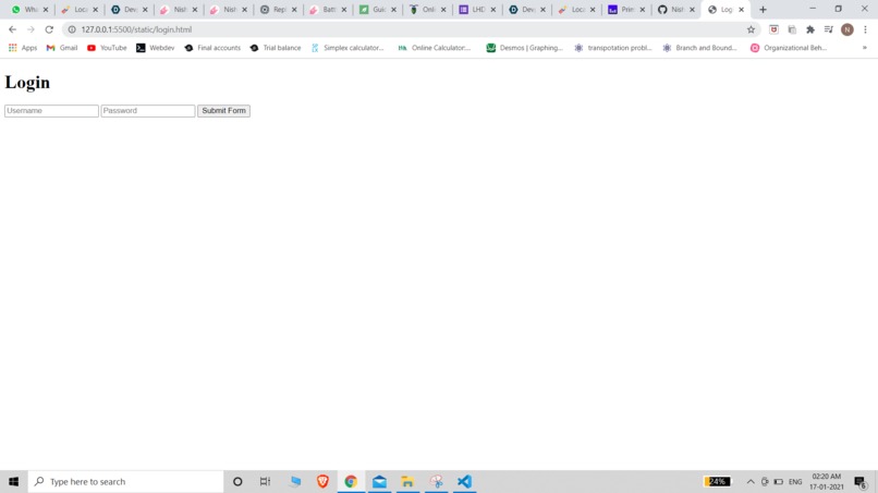 Authentication – screenshot 2