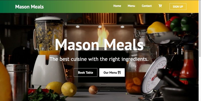 Restaurant Website customizer  – screenshot 1