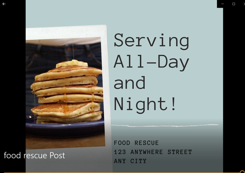 Food REscue post – screenshot 1