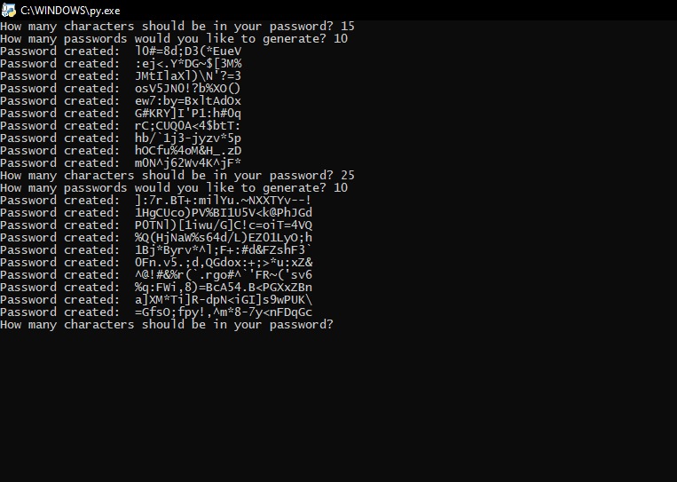 Simple Password Generator – screenshot 1
