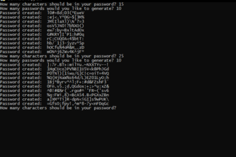 Simple Password Generator