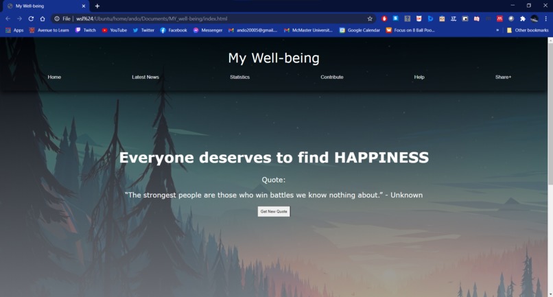 MY_well-being – screenshot 1