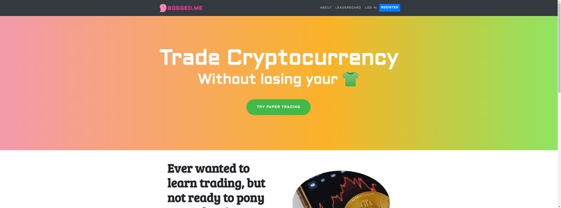 BOGGED.me - Paper Trading platform for Cryptocurrency – screenshot 1