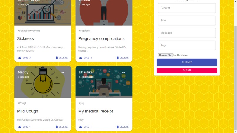 Medical-Notebook App – screenshot 1
