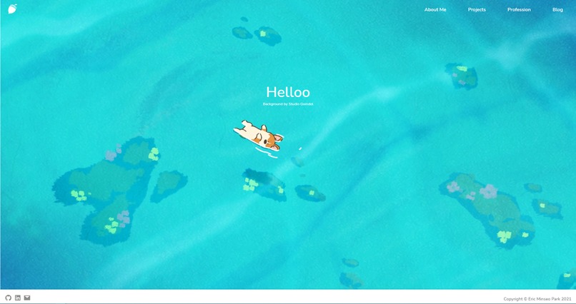 Personal Website – screenshot 1