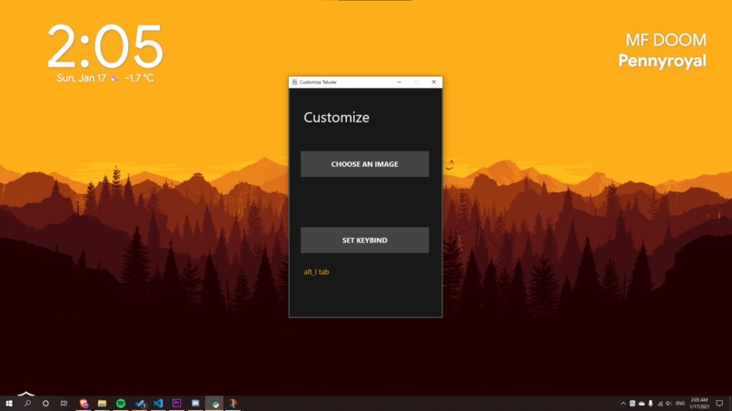 Tabular – screenshot 3