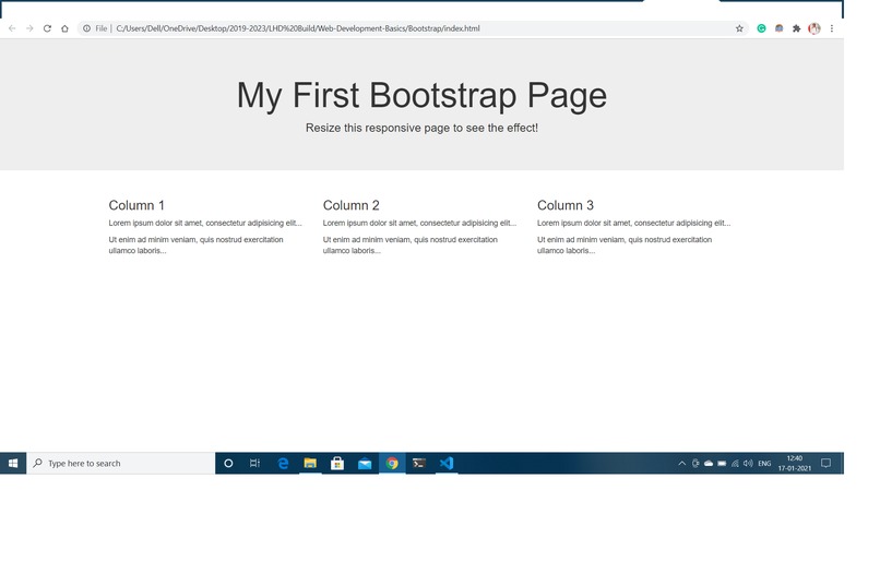 Getting Started with Bootstrap – screenshot 1