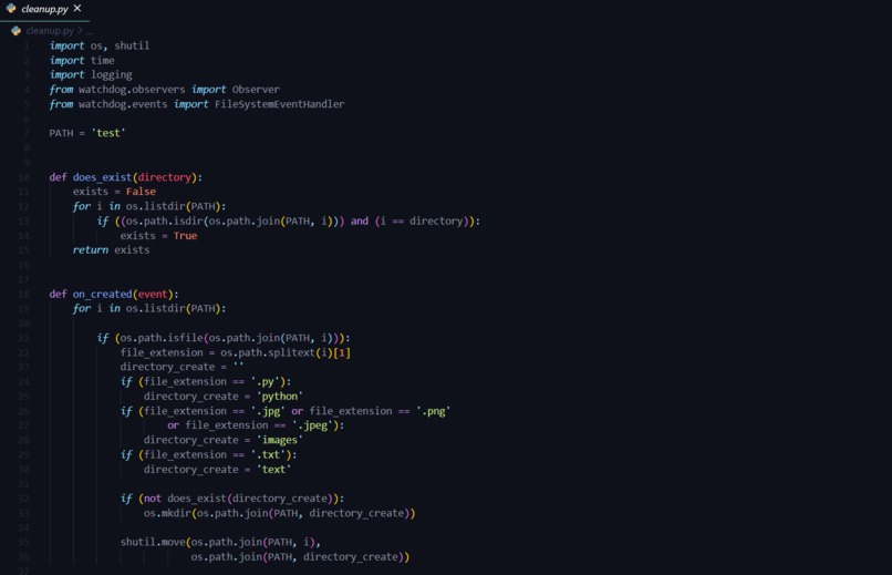 file cleaner – screenshot 1