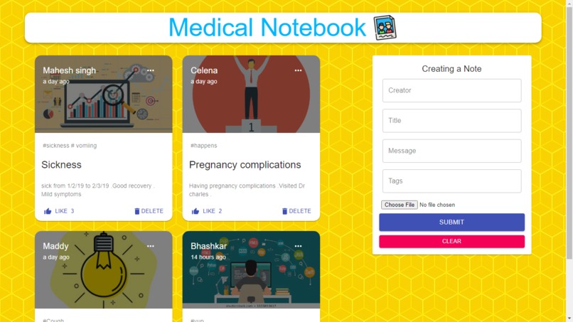 Medical-Notebook App – screenshot 1