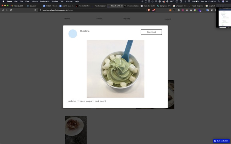 unsplash for food – screenshot 1