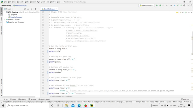 Web-Scrapping – screenshot 1