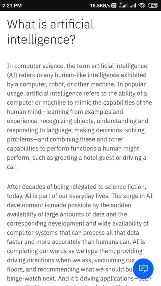Explore artificial intelligence – screenshot 1