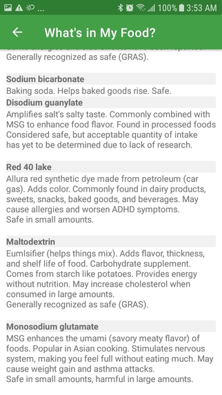 What's in my food? – screenshot 6