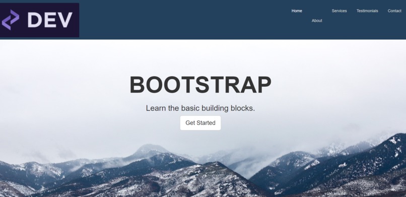 Bootstrap Website – screenshot 1