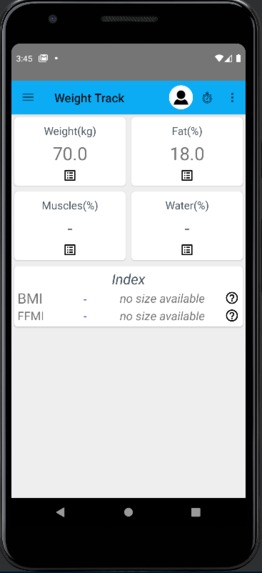 FitnessApp – screenshot 2