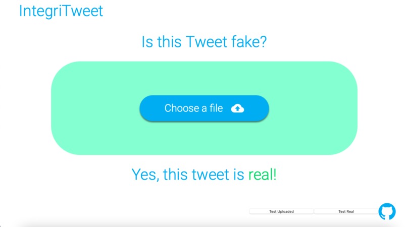 IntegriTweet – screenshot 2