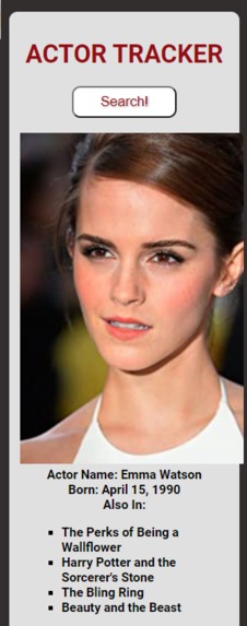 Actor Tracker – screenshot 2